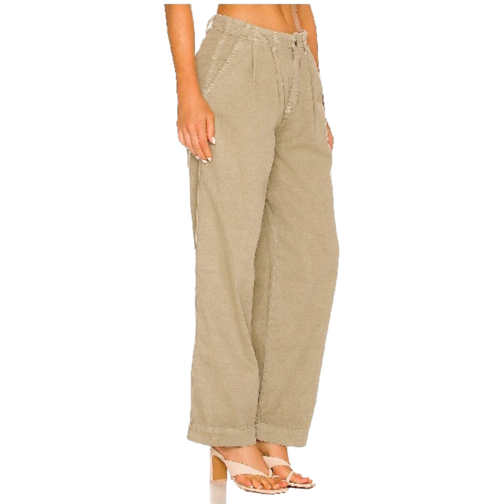 Free People Tan Wide Leg Pants